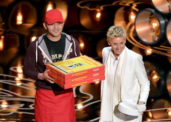 A Real Pizza Boy Delivers at the Oscars?