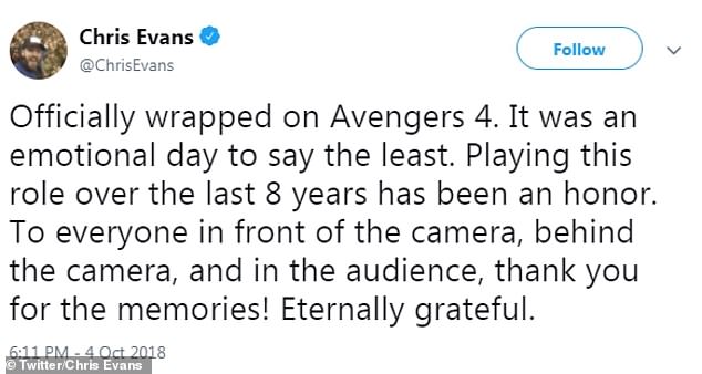 Chris Evans final days as Captain America