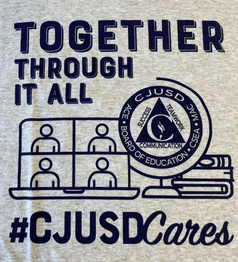 All+CJUSD+students+will+receive+a+%23CJUSDCares+t-shirt+to+wear+on+Fridays.