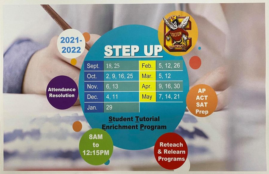 Students can attend StepUP, Colton Highs Saturday School program on the dates listed to clear absences and tardies, as well as receive academic support.