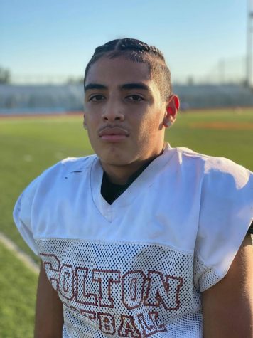 Xavier Sandoval (Grade 11) is leading Yellowjackets both on and off the field.