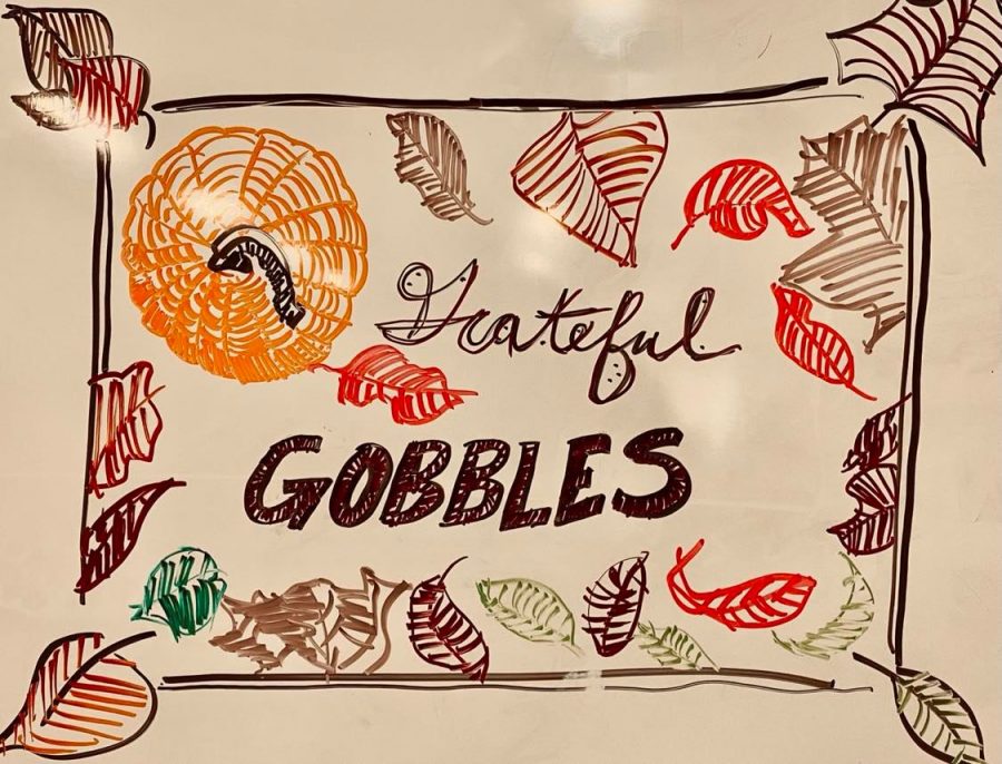 The CHS community is showing gratitude all November in daily Grateful Gobbles