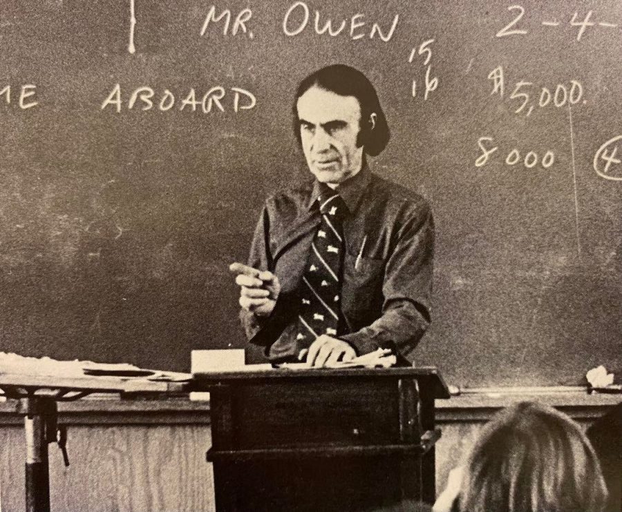 Mr Eugene Owen taught civics and life planning at Colton High School from 1959 until his retirement in 1984.