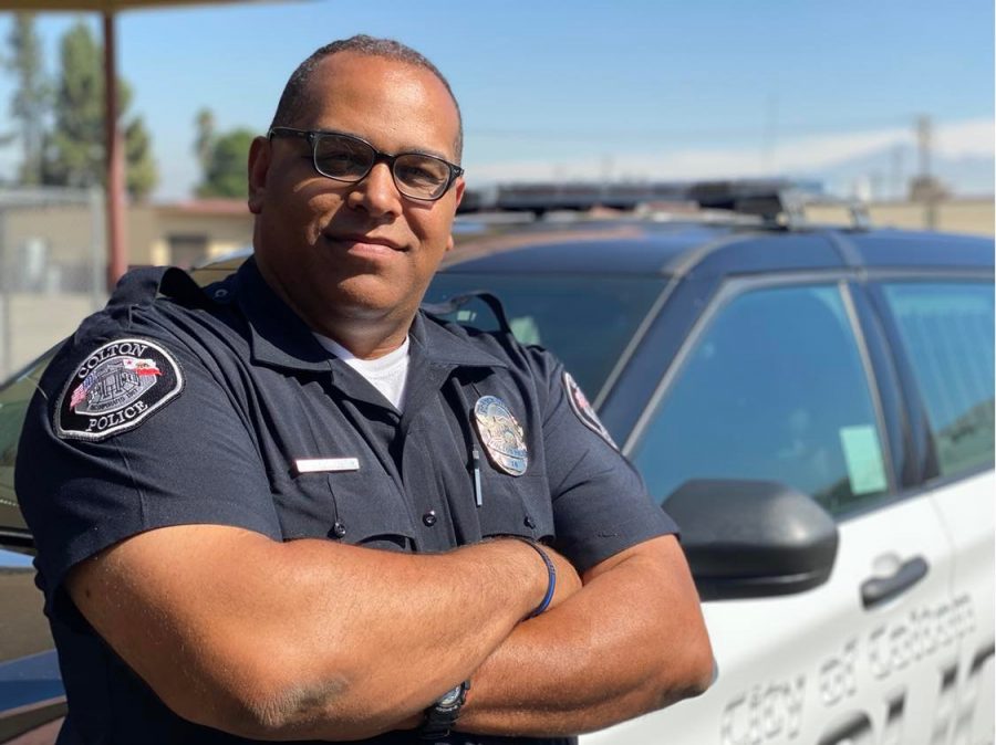 Officer Rich Randolph has been Colton High Schools School Resource Officer for the past four years. His love for the job is evident in the relationships he builds with Coltons students.