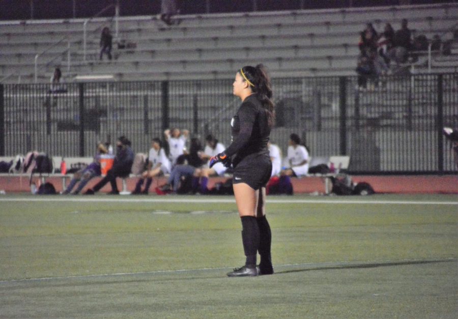Junior goalie, Joleena Silberman, was lonely during the first half as her teammates kept Pacific from getting a single shot on goal.