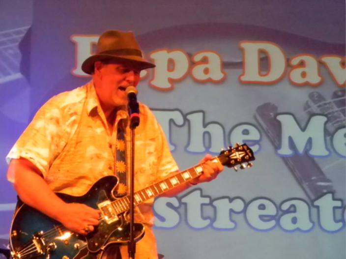 Dave Rainey served as Pepper Bough adviser from 1995-2021. Here he is, playing the blues at the GTHS Battle of the Bands in 2015.