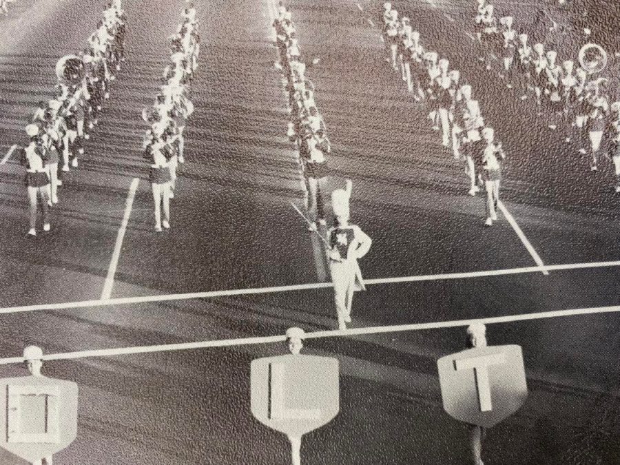 The Colton High Marching Band performed at the Long Beach Parade in 1966.