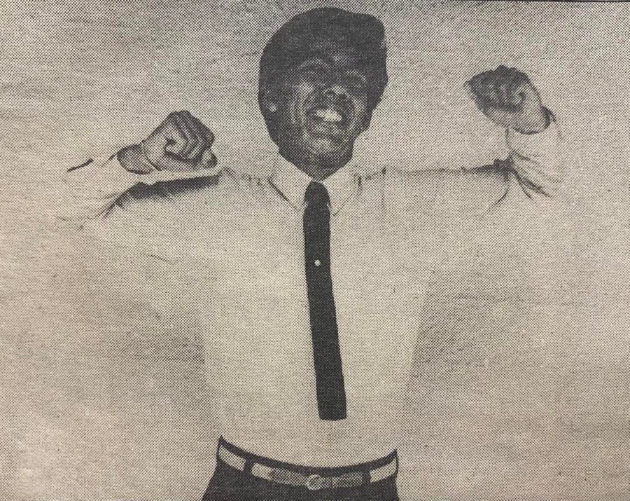 Ernest Cisneros was ecstatic to win election as the 1984-85 ASB president for Colton High.