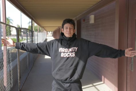 Freshman Luis Melendrez shares his love for YouTube celebrity Danny Duncans Virginity Rocks! clothing line.