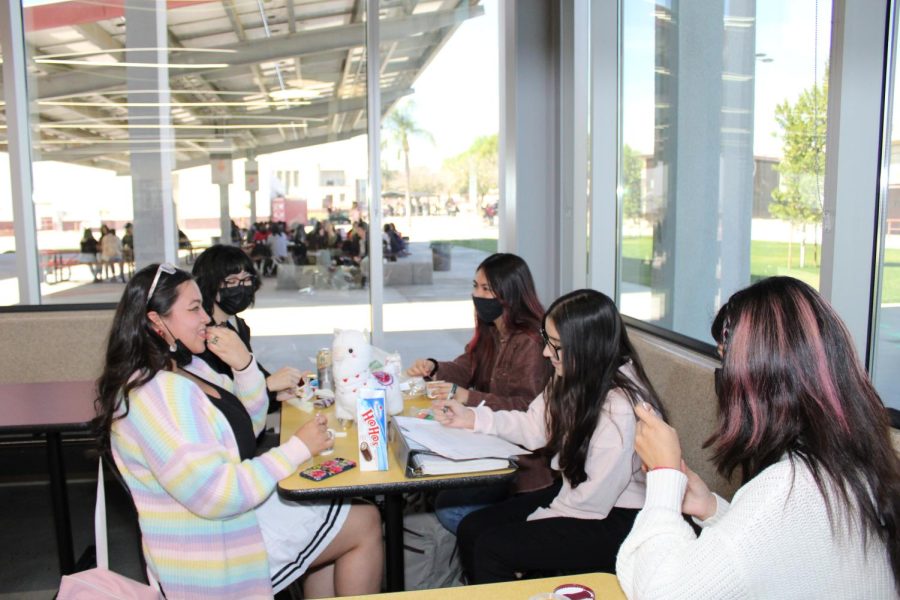 CHS students enjoy lunch in the new Cafetorium, which held a soft opening the week of Feb. 14-17.