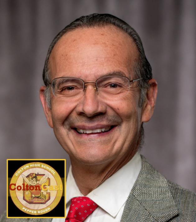 Dr. Luis Gonzalez, known to the Colton community as Dr. G, has the distinction of being the first guest on CHS inaugural podcast, the ColtonCast.
