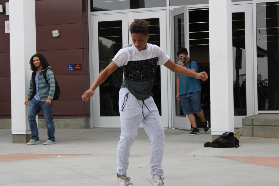 Jaiden Murphy is a Freshman at Colton High who has been entertaining students all year with his dance moves.