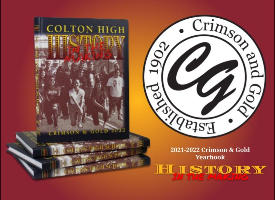 The 2021-2022 yearbook, History in the Making is on sale in the business office for $95 while supplies last.