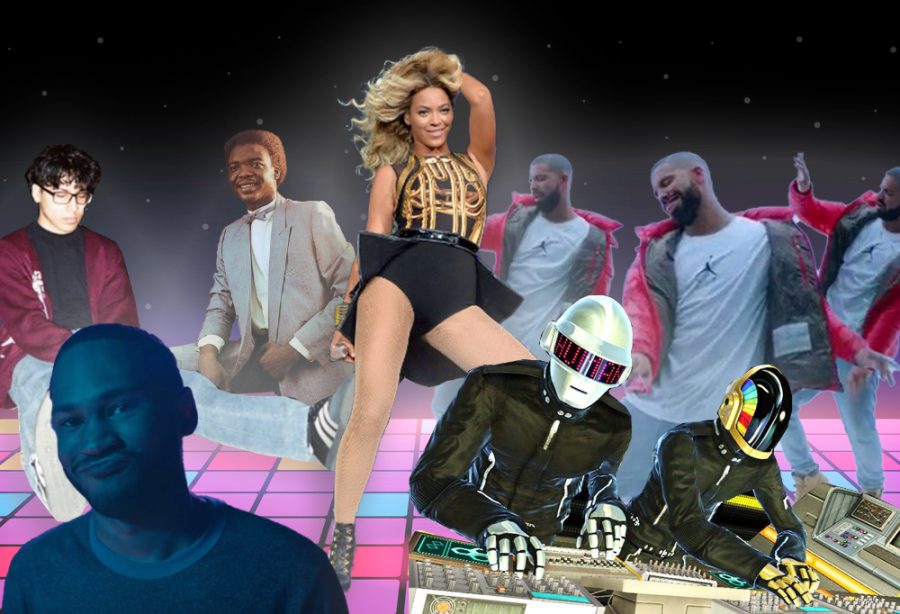 This weeks Vibe hits the dance floor with (from left) Riovaz, KAYTRANADA, Steve Monite, Beyoncé, Drake, and Daft Punk. 