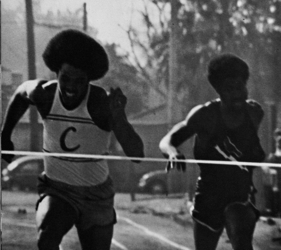 Ted Smith set Colton High track records as a senior with the class of 1975.