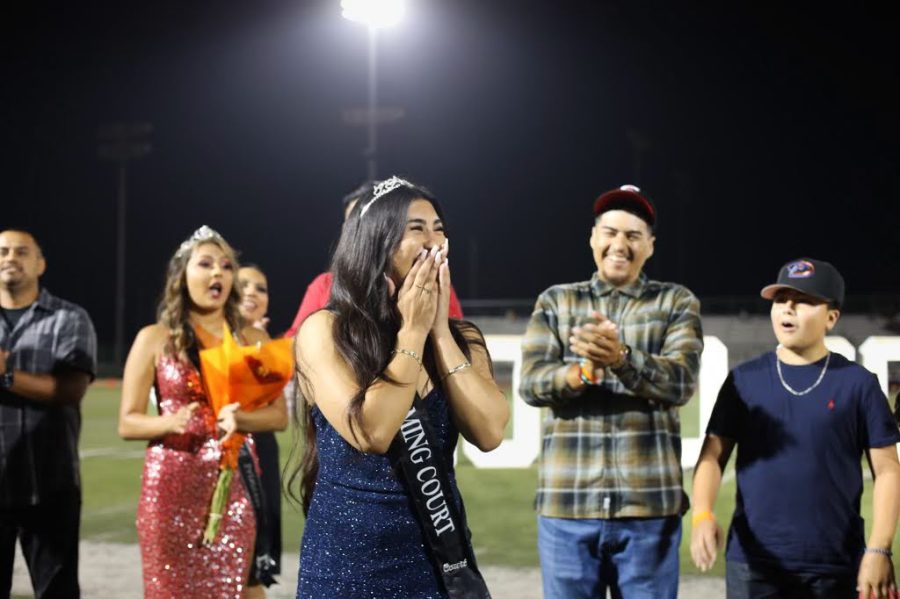 Stephanie Alvarez is completely stunned that her name was called as Homecoming Queen for 2022.