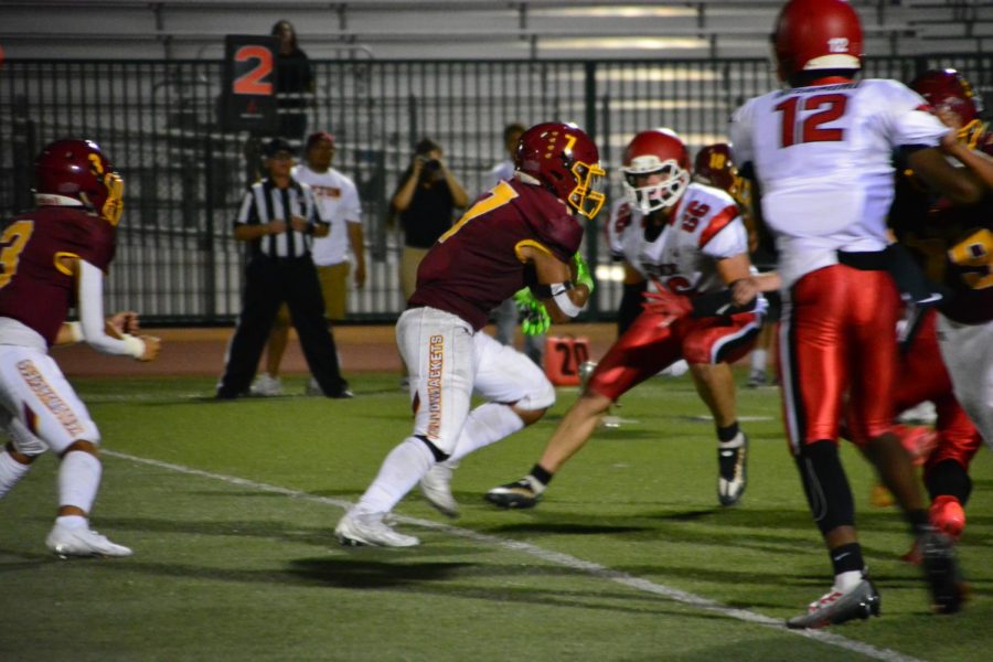 Damian Sanchez tore through the Roadrunners defense all night long en route to 149 yards and two touchdowns.