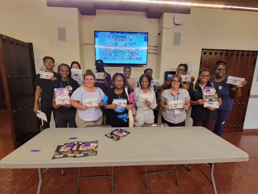 Students from CJUSD attend the San Bernardino Valley College Black to School Night event to learn more about postsecondary options for youths of color.