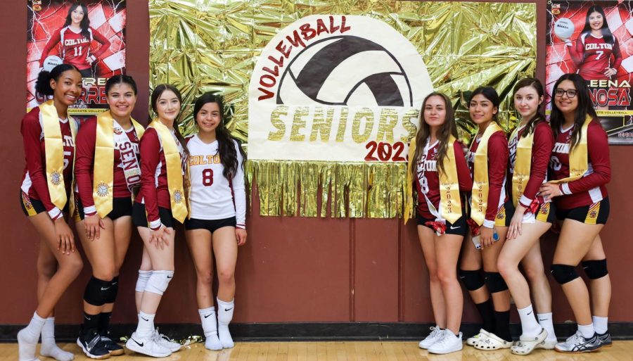 Volleyball seniors honored at Senior Night event before game against Eisenhower
