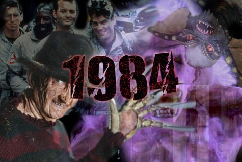 Horror goes franchise in 1984 with A Nightmare on Elm Street, Ghostbusters, and Gremlins.
