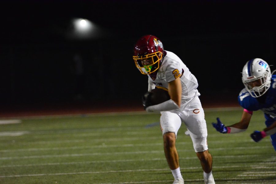 James Gonzales loses the Rialto safety as he breaks free early in the fourth quarter for a 30-yard reception. On the next play, he would be on the receiving end of a 5-yard touchdown catch.