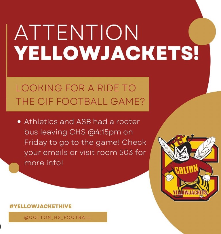 Students interested in traveling to Cerritos High for Friday nights CIF playoff game can find one on the ASB bus.
