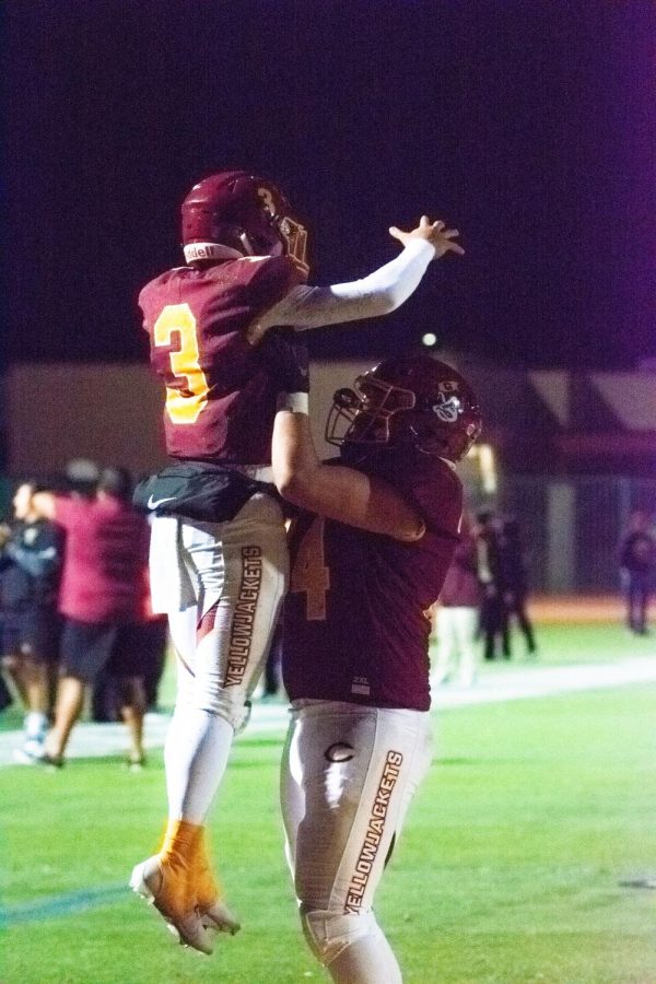 Gabriel Aparicio and Colton Suchil are more than teammates. They are family. After Aparicio rushes for a late game touchdown, Suchil is among the first to find him to celebrate.
