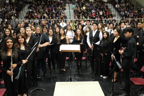 High school students from Colton, Bloomington, and Grand Terrace collaborated at the annual CJUSD Festival of Bands.
