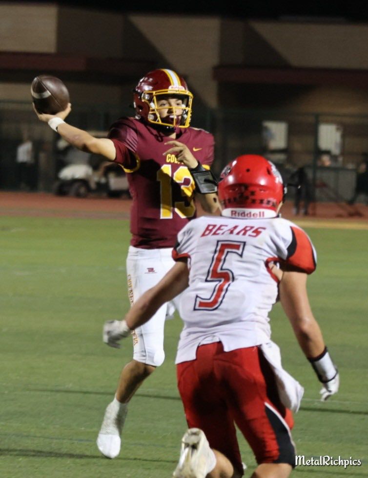 QB Koa Regalado had an impressive third game, passing for 183 yards and two touchdowns and completing 12 of 15 passes. He also ran for 38 yards and a touchdown.