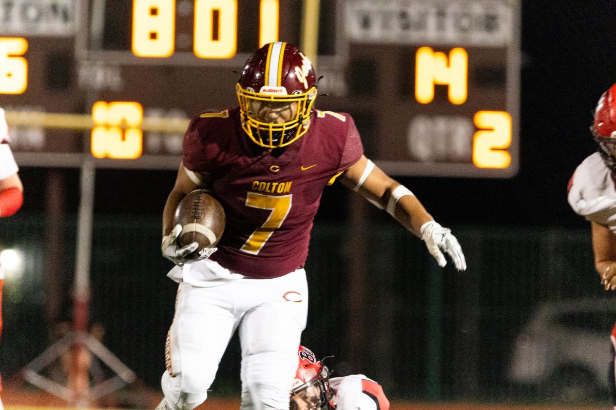 Damian Sanchez was unstoppable in the second quarter, rushing for 96 yards and 2 touchdowns. [Crimson & Gold staff]