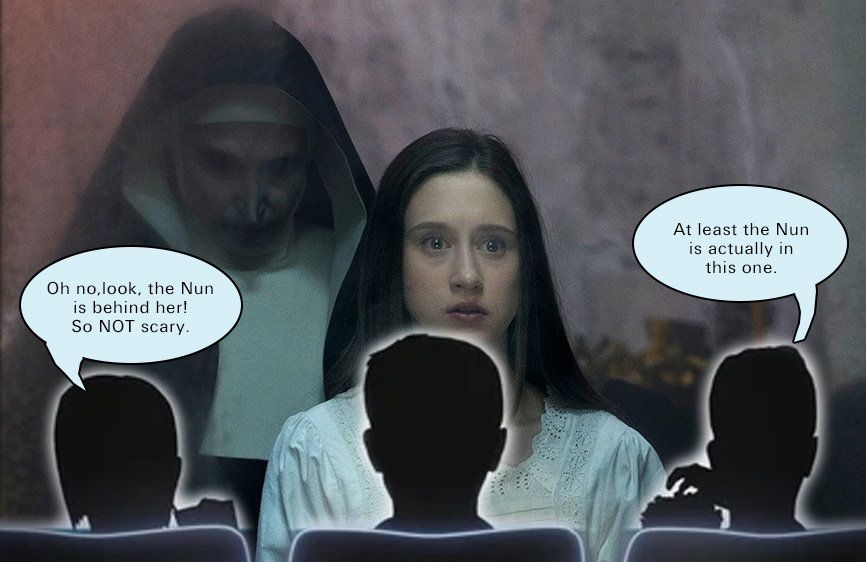 The Nun II did not inspire our film critic with its brand of basic, unoriginal horror.