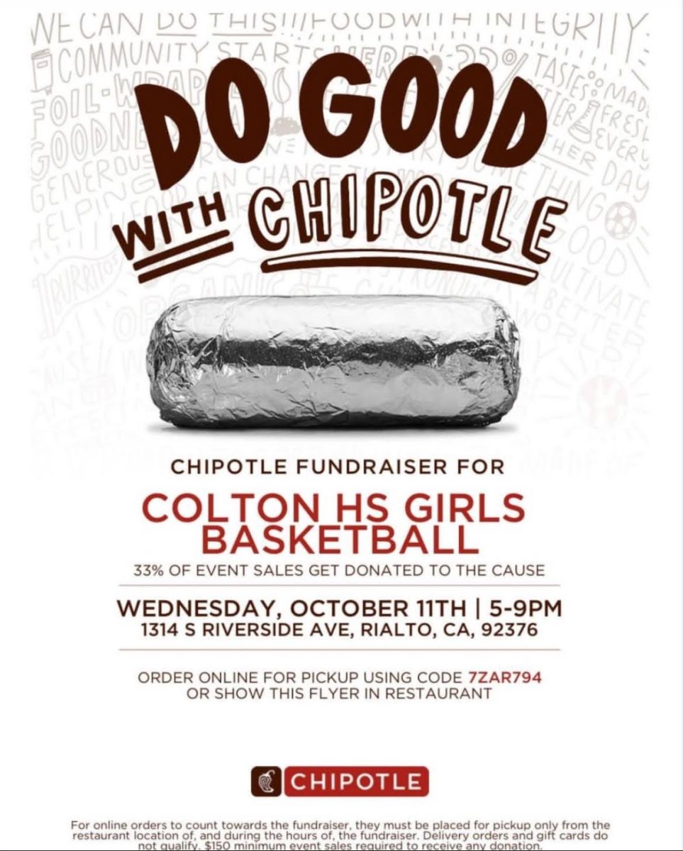 CHSs Girls Basketball team will be fundraising at Chipotle on Oct. 11th. 