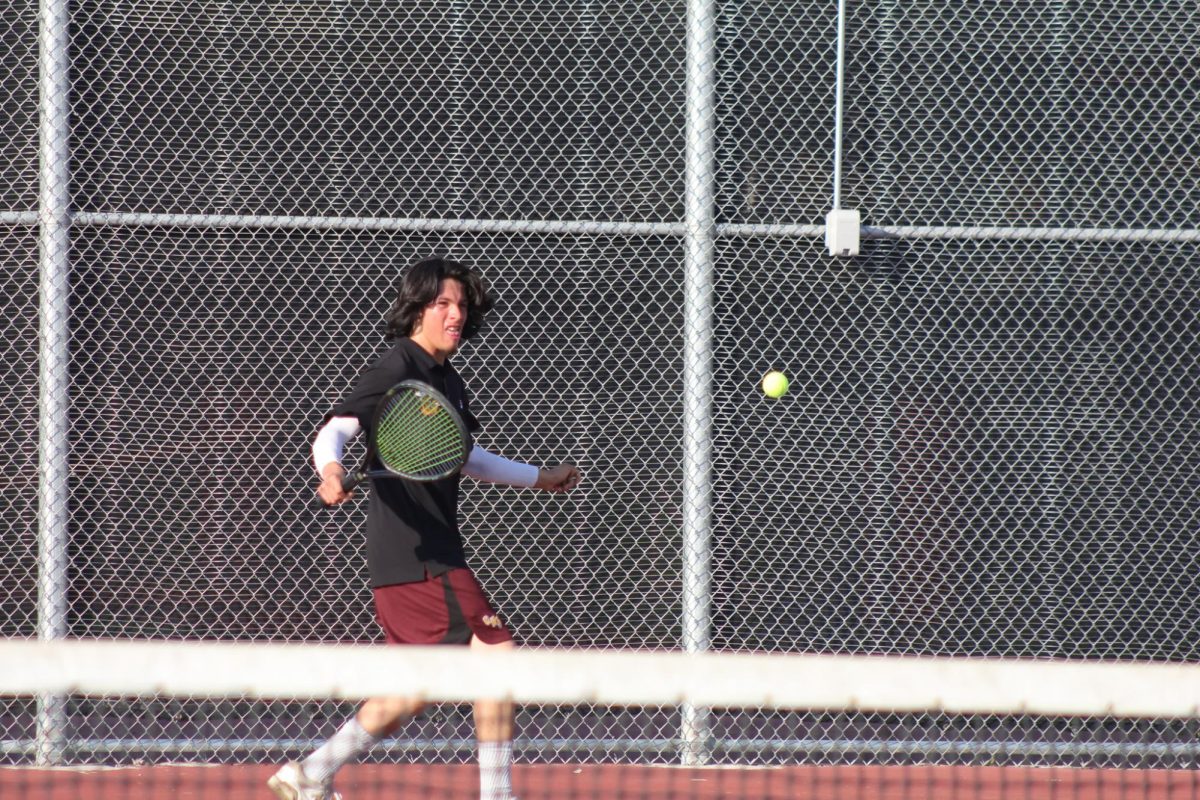 Junior Morales had an excellent game against Carter High, winning his first-ever tie-breaker set.