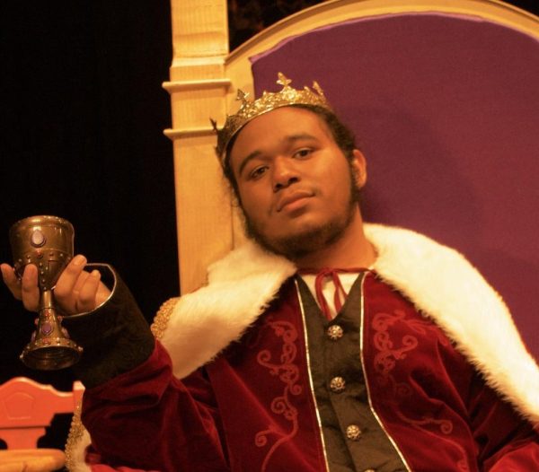 Noah Toro takes his place on the throne as he plays King Alfred in the Drama Clubs new original play, The Kings Rebellion. 