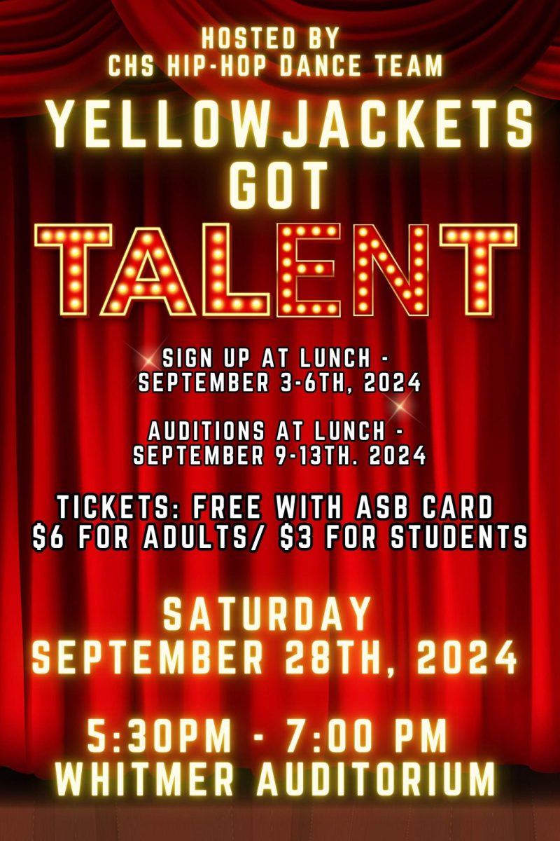 Hip-Hop Club is sponsoring the "Yellowjackets Got Talent" talent show on Sep. 28. Sign-ups for auditions are going on now.