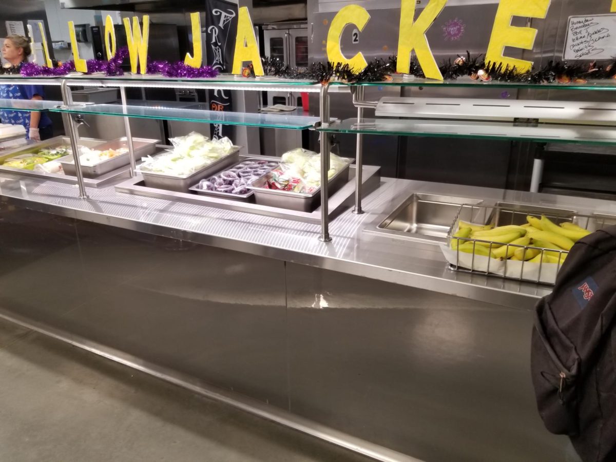 Lunch is served to the Colton High students with fresh fruits, lunches, and milks