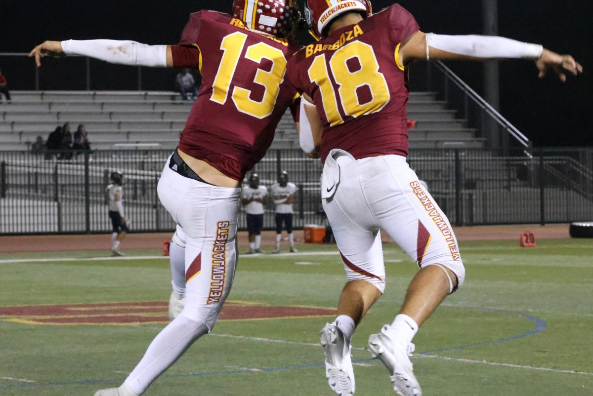 After the game, the team celebrated their big win. Regalado and Mateo Barboza shared this acrobatic moment.