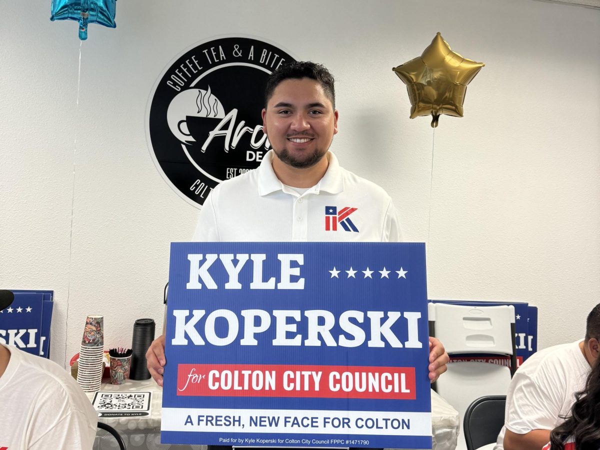 Kyle Koperski, CHS Class of 2018, is running for city council. He has been a leader since high school and is ready to work on behalf of the larger Colton community.