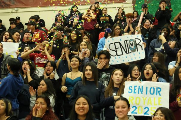 Colton Highs Seniors chant for their class of 2025!