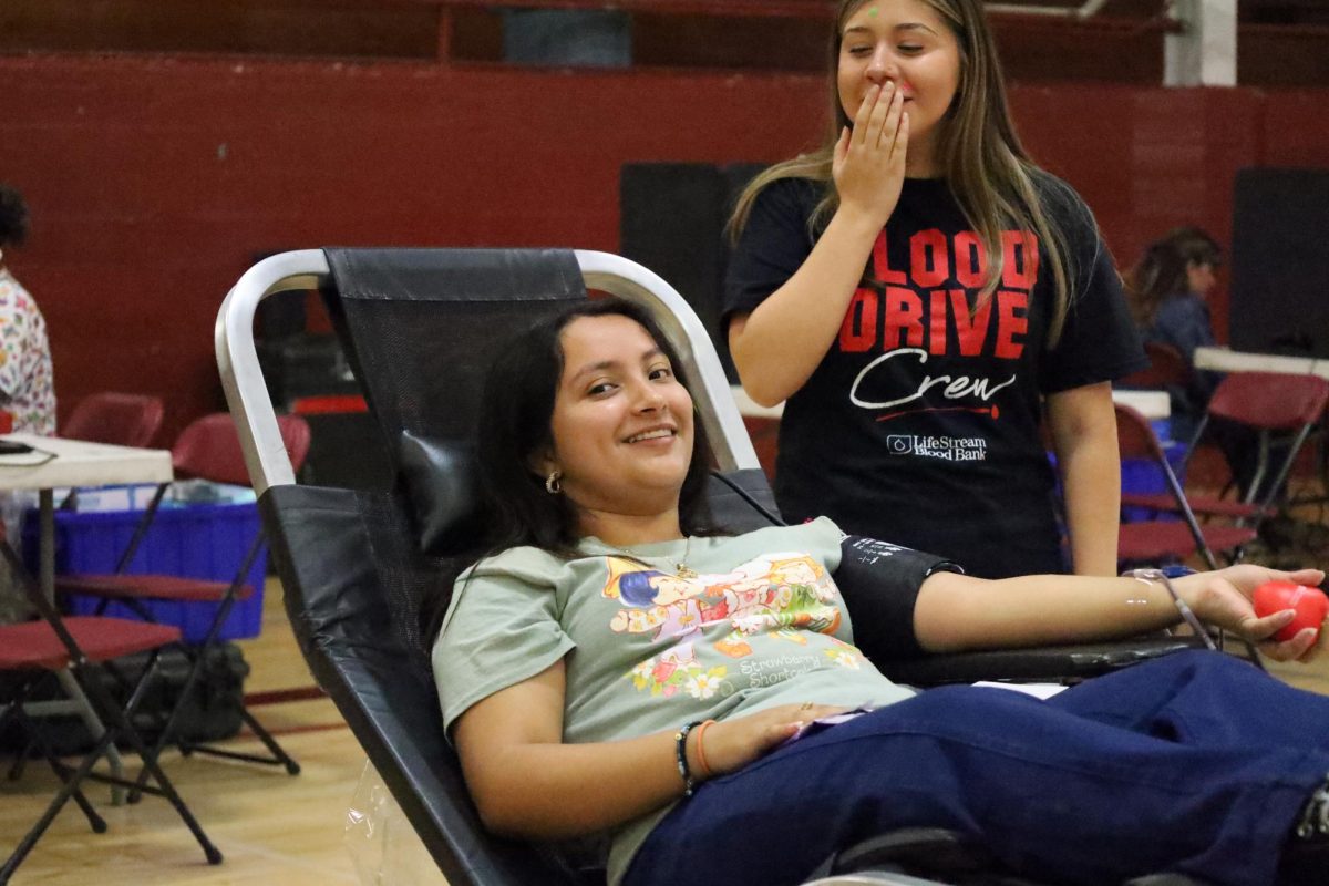 Genesis Ramirez-Varela gets ready to have her blood drawn at the annual HEAL pathway blood drive on Sep. 12.