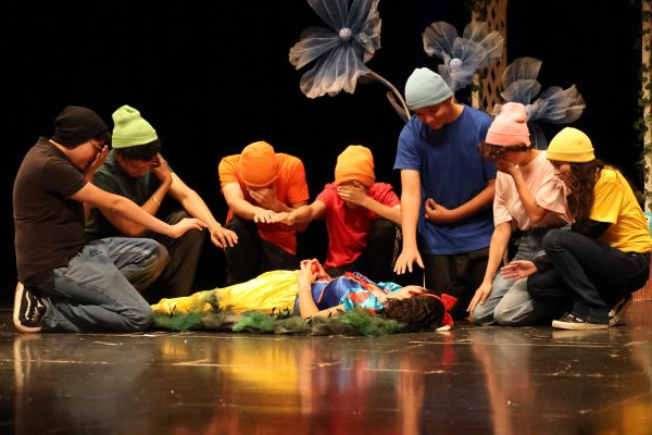 The Seven Dwarfs fret over the fate of Snow White in a classic telling of the play as part of a dual one-act production on Nov. 21.