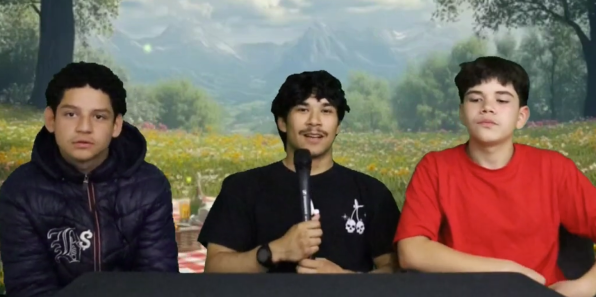 The CHS Uncensored crew gets ready to ask people about their Spring Break plans.