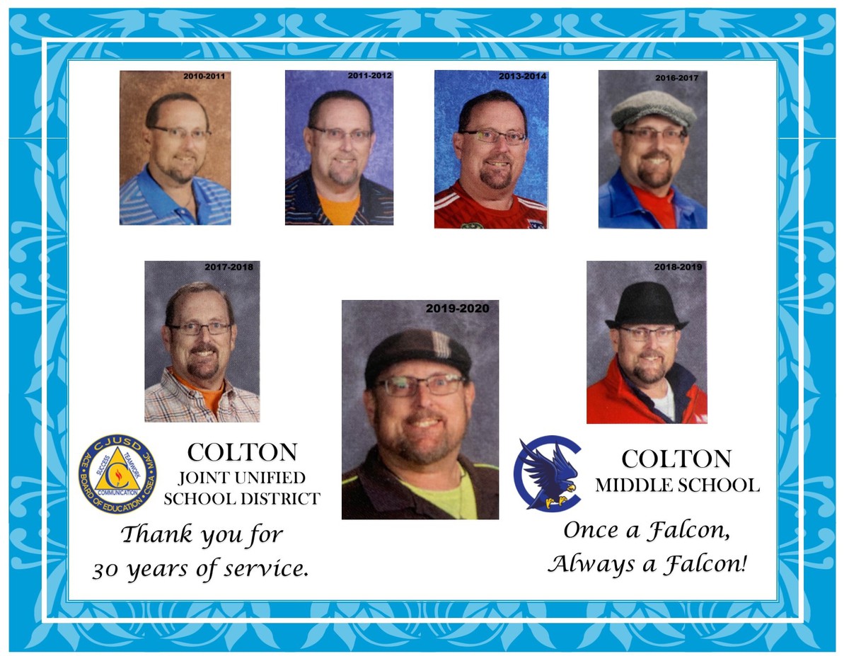 Mr. Criss Uithoven served as a teacher in Colton Joint Unified School District for 30 years. Tragically, he passed away on Mar. 6, 2022. He is remembered fondly and with love.